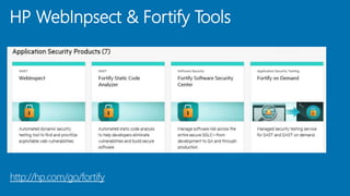 HP WebInpsect & Fortify Tools
http://hp.com/go/fortify
 