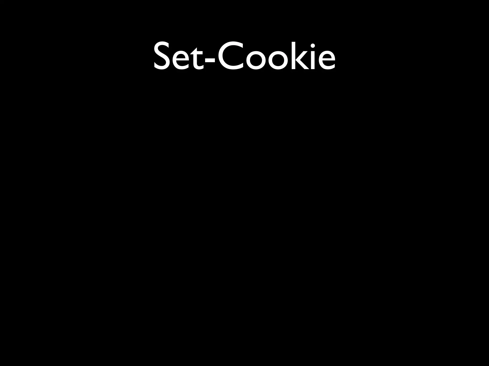 Set-Cookie
 