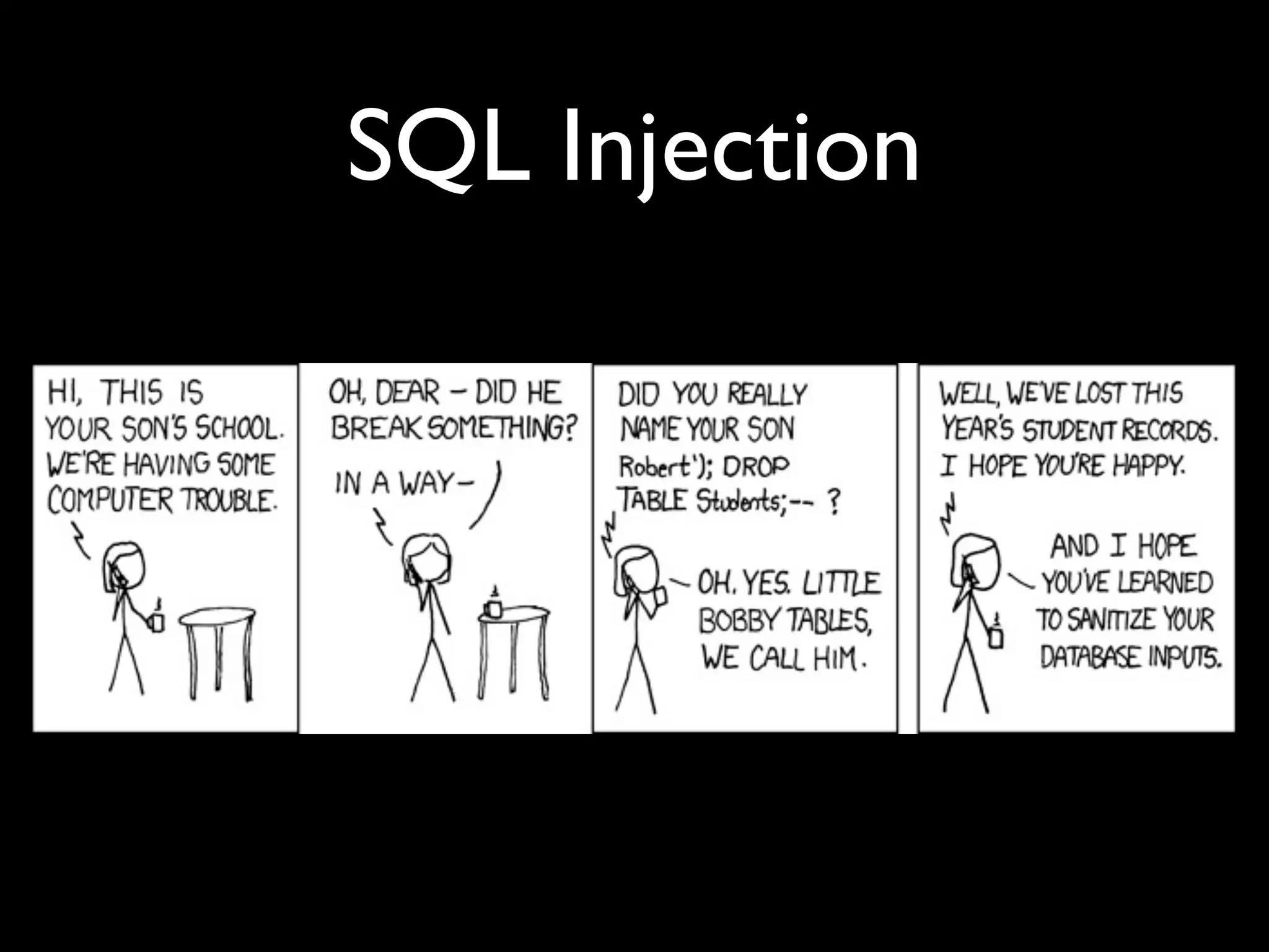 SQL Injection
 