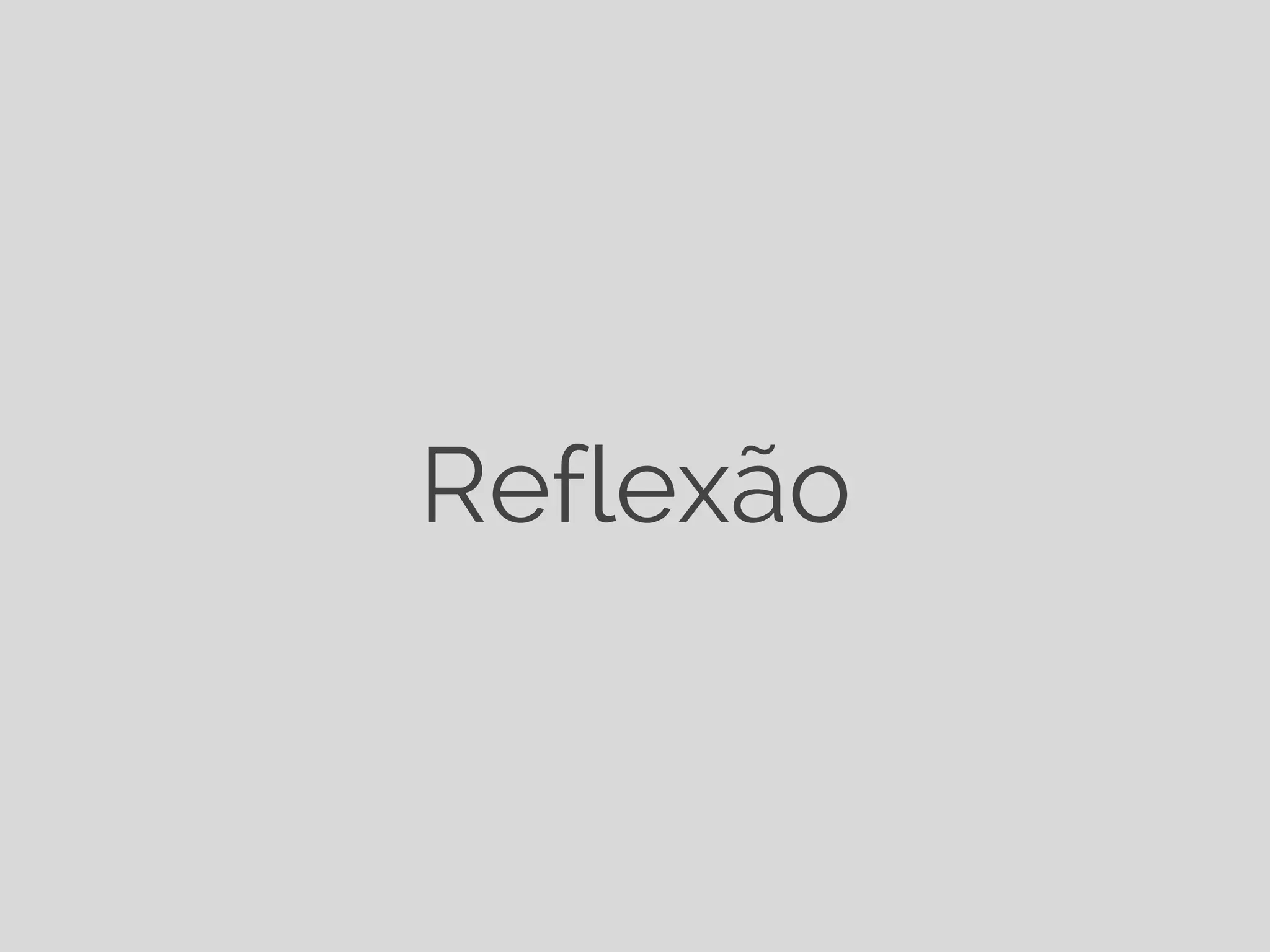 Reflexão 