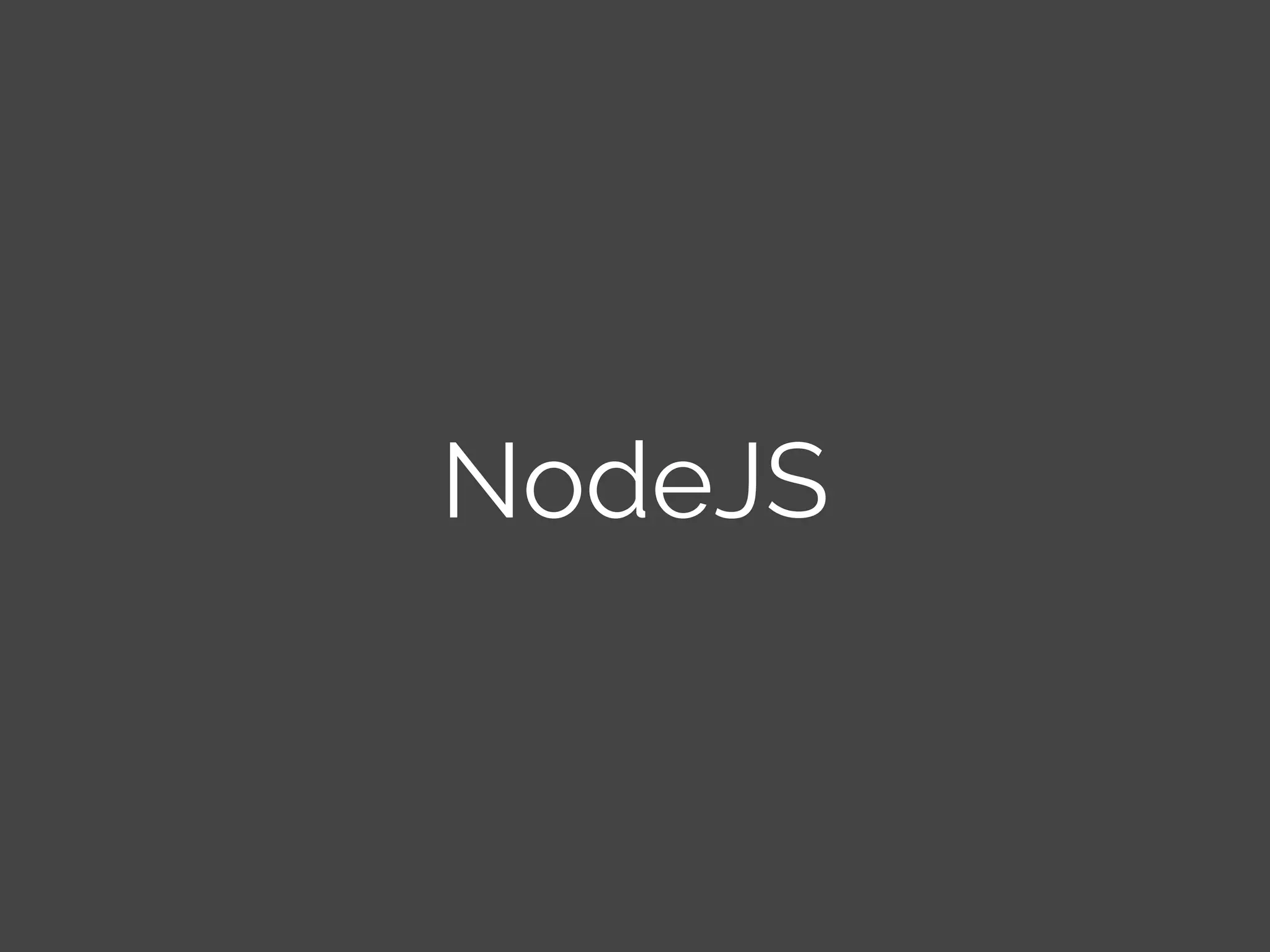 NodeJS 