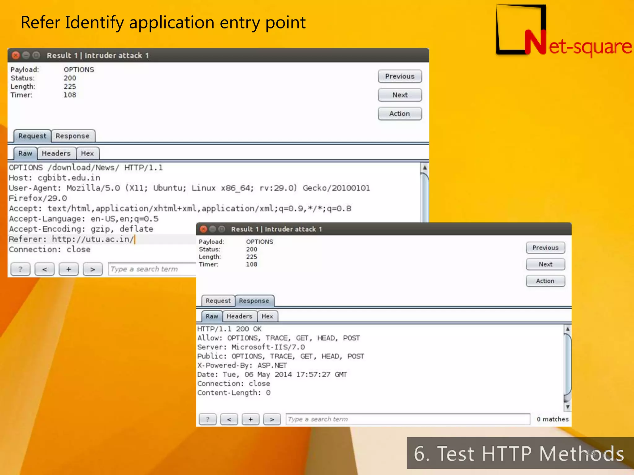 Refer Identify application entry point 44 