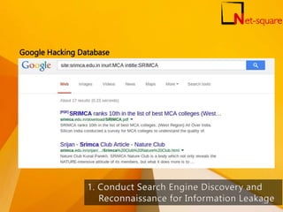 Google Hacking Database
10
 