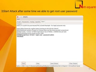 3)Start Attack after some time we able to get root user password
43
 