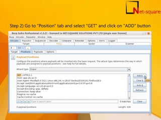 Step 2) Go to "Position" tab and select "GET" and click on "ADD" button
91
 