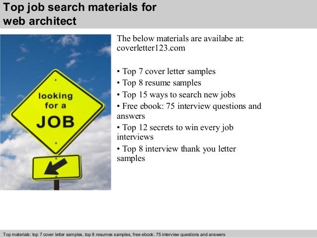 Web architect cover letter Web architect cover letter