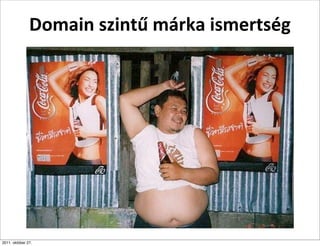 Domain	
  szintű	
  márka	
  ismertség




2011. október 27.
 