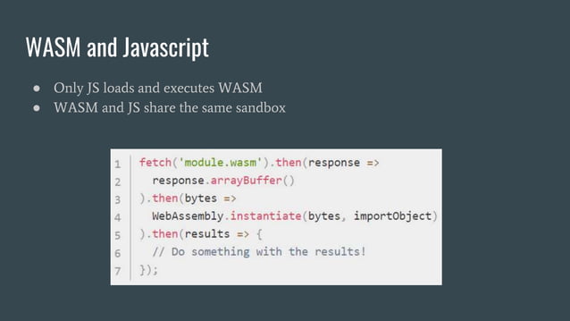 Web assembly: a brief overview | PPTX | Web Development | Internet