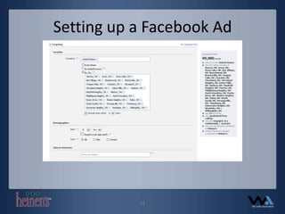 Setting up a Facebook Ad13