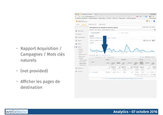 Formation Google Analytics - bases Slide 44