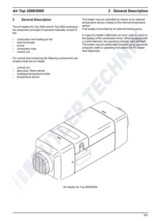 Webasto air top 3500 workshop manual | PDF