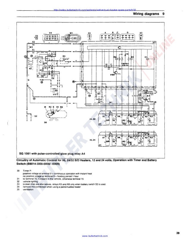 Webasto Hl32 Wiring Diagram - SHELVESCRIBE