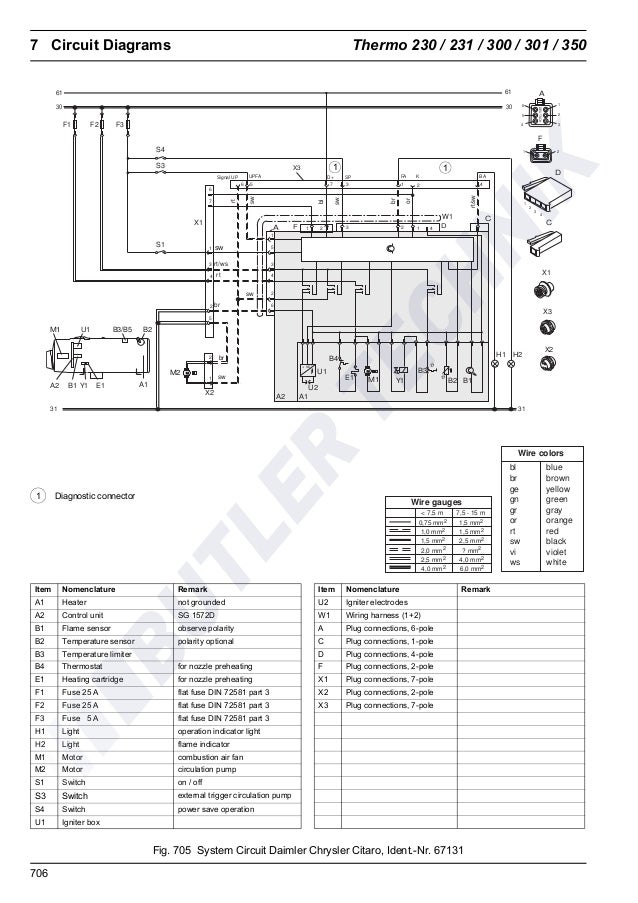 Webasto Thermo 230 300 350 Workshop Manual