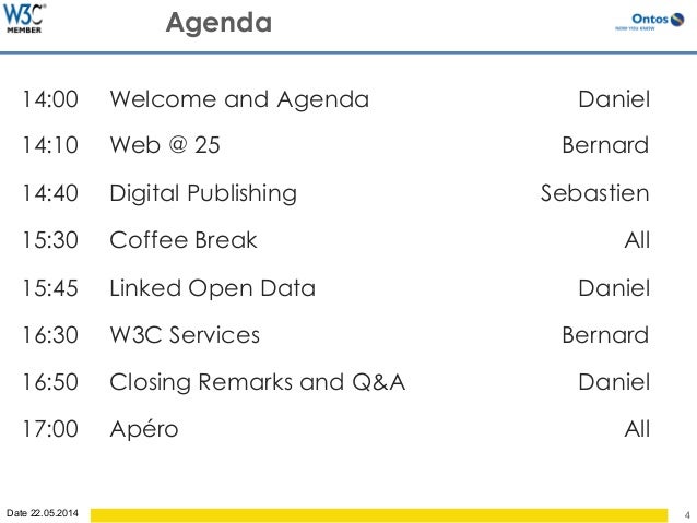 day agenda
