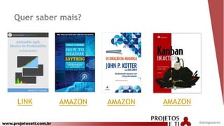 www.projetoseti.com.br
Quer saber mais?
@anagsoares
LINK AMAZONAMAZON AMAZON
 