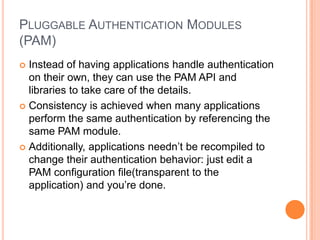 Web authentication & authorization | PPTX