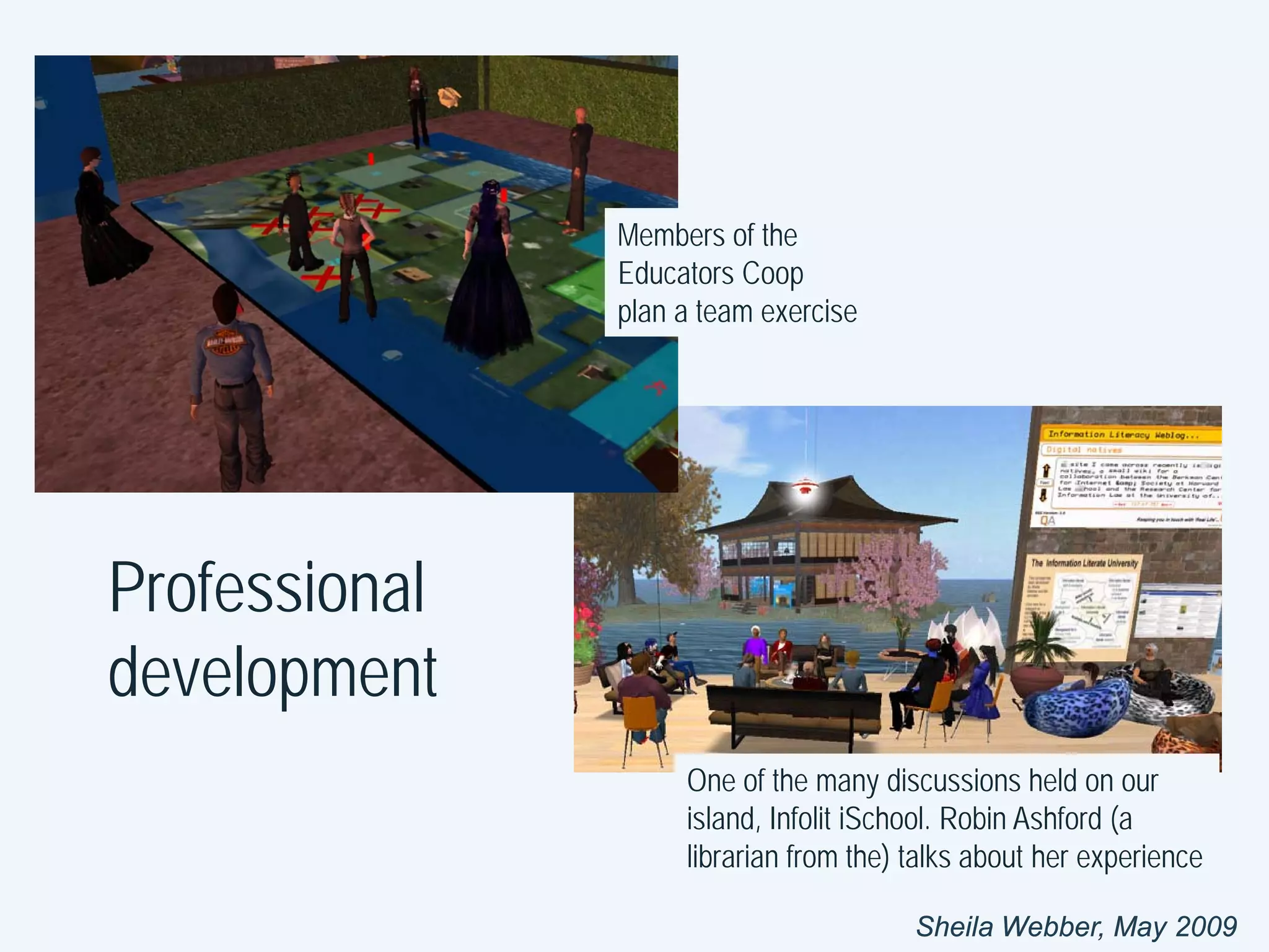 Collaborating in Second Life