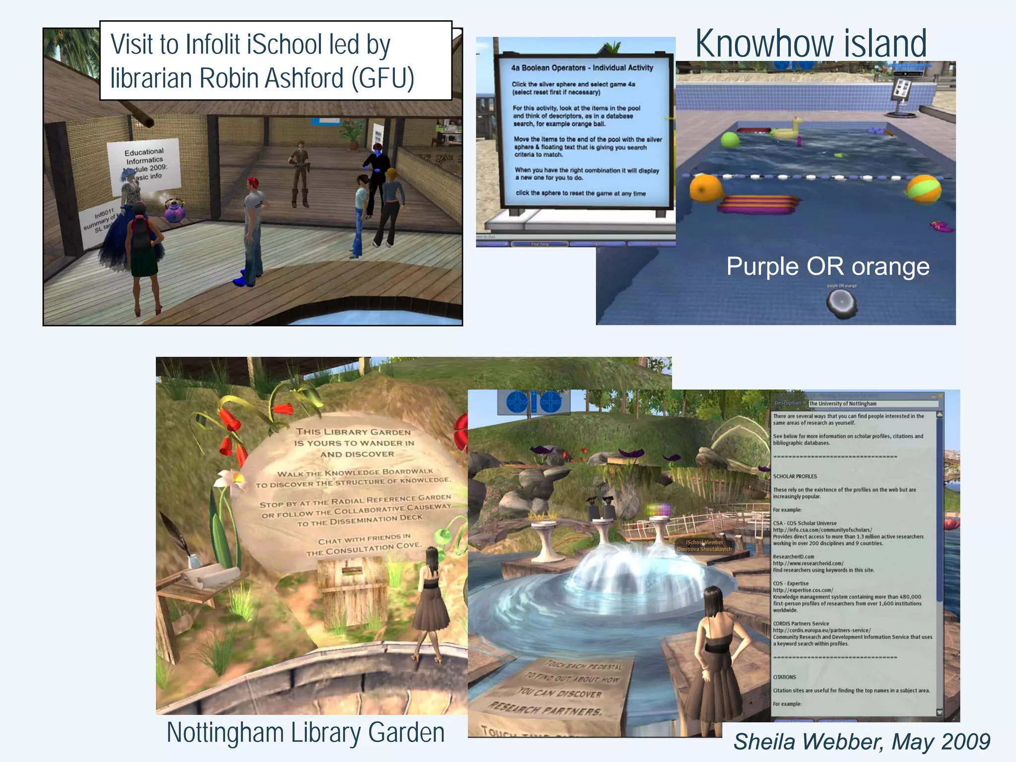 Collaborating in Second Life