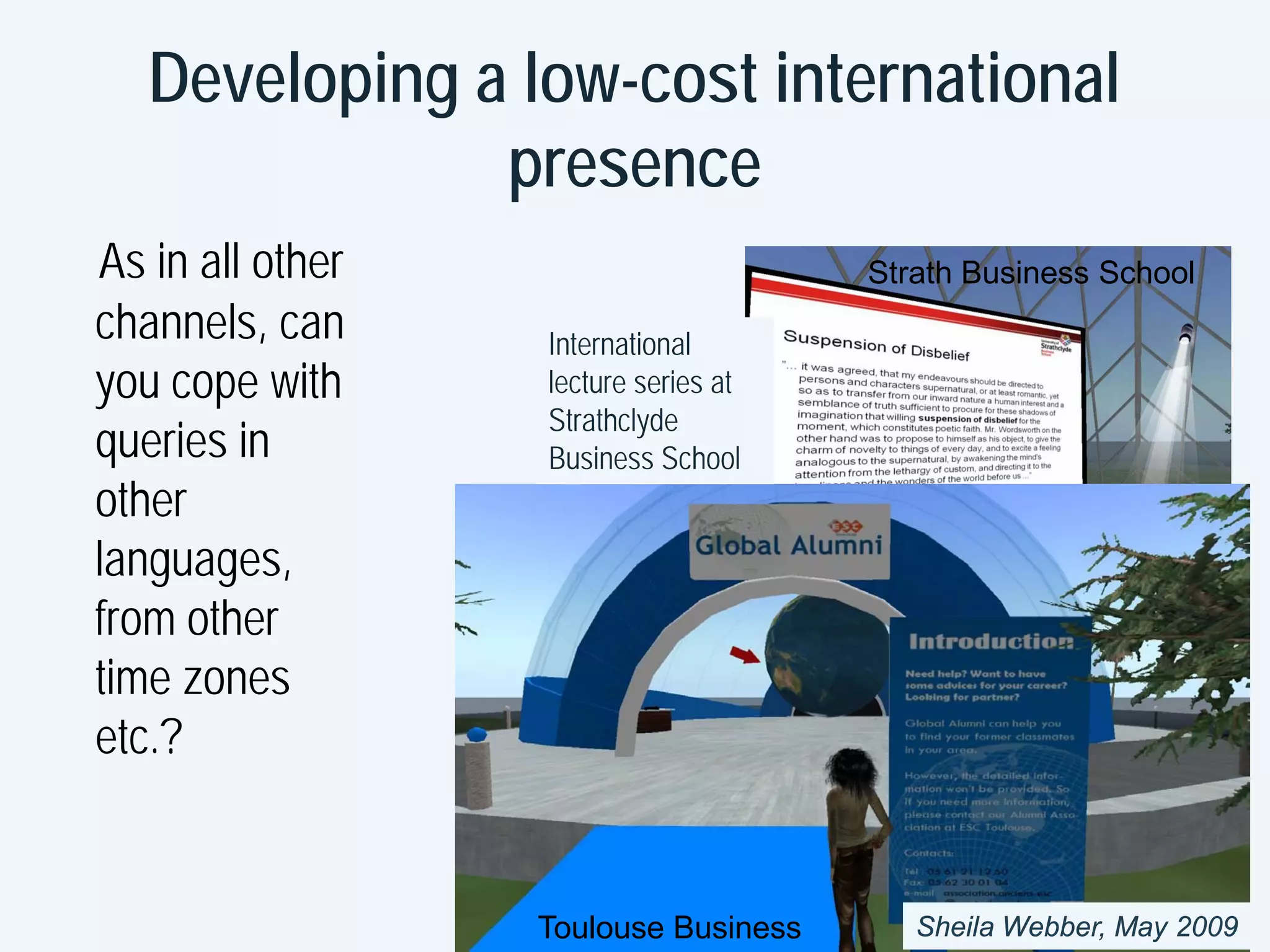 Collaborating in Second Life