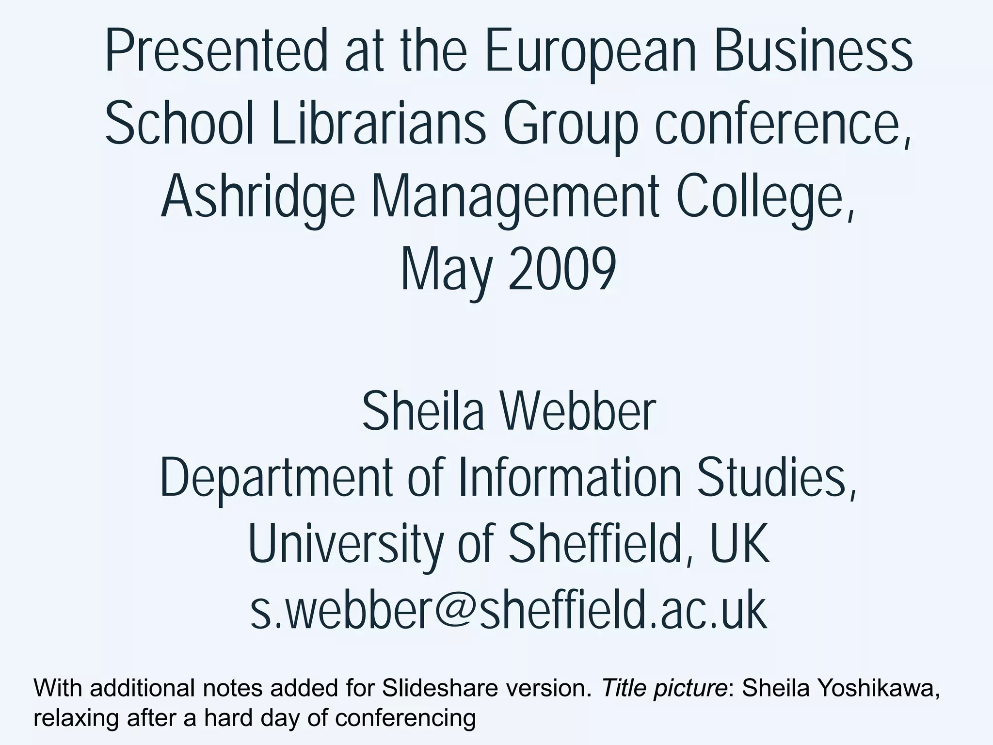 Collaborating in Second Life