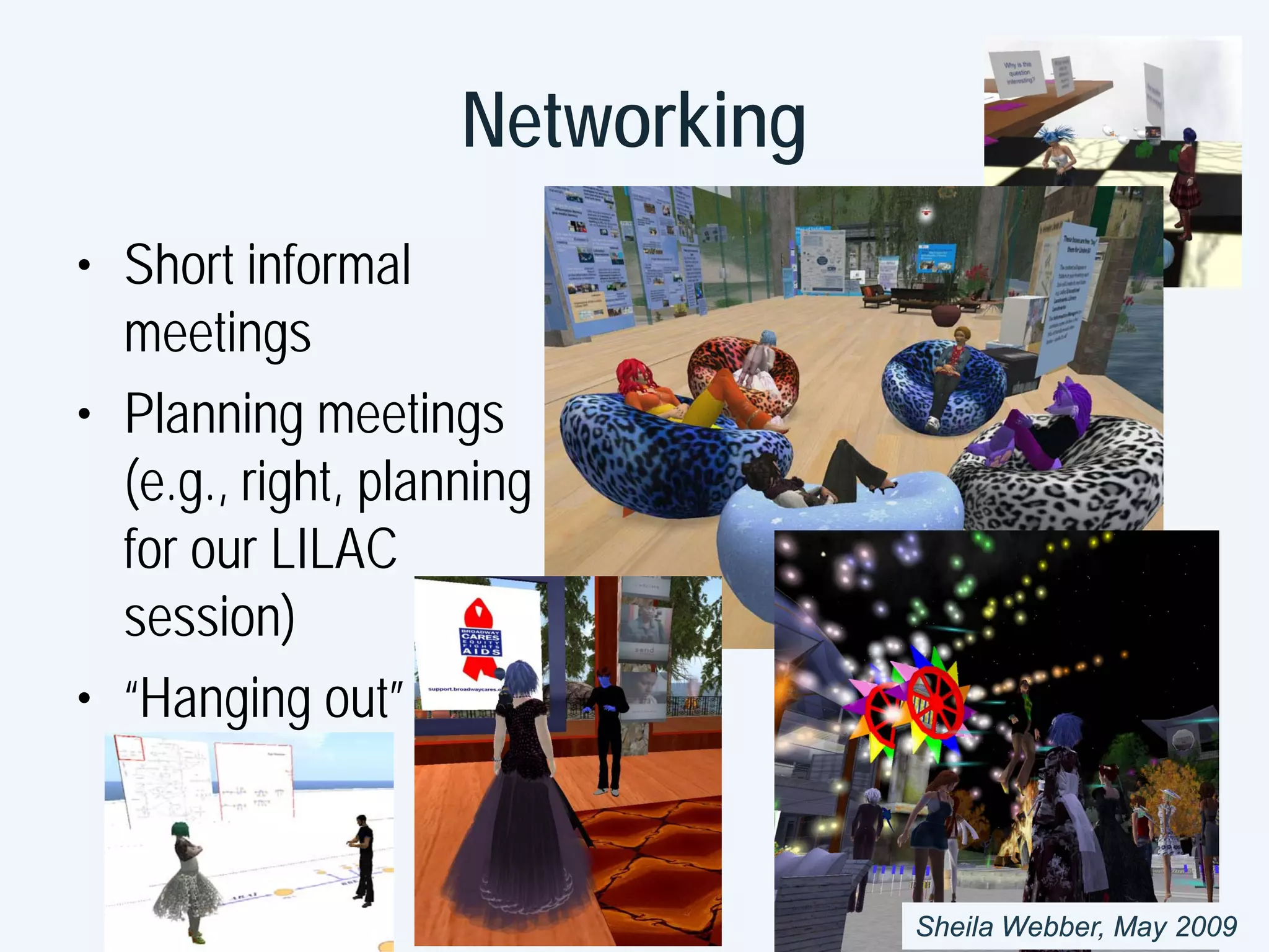 Collaborating in Second Life