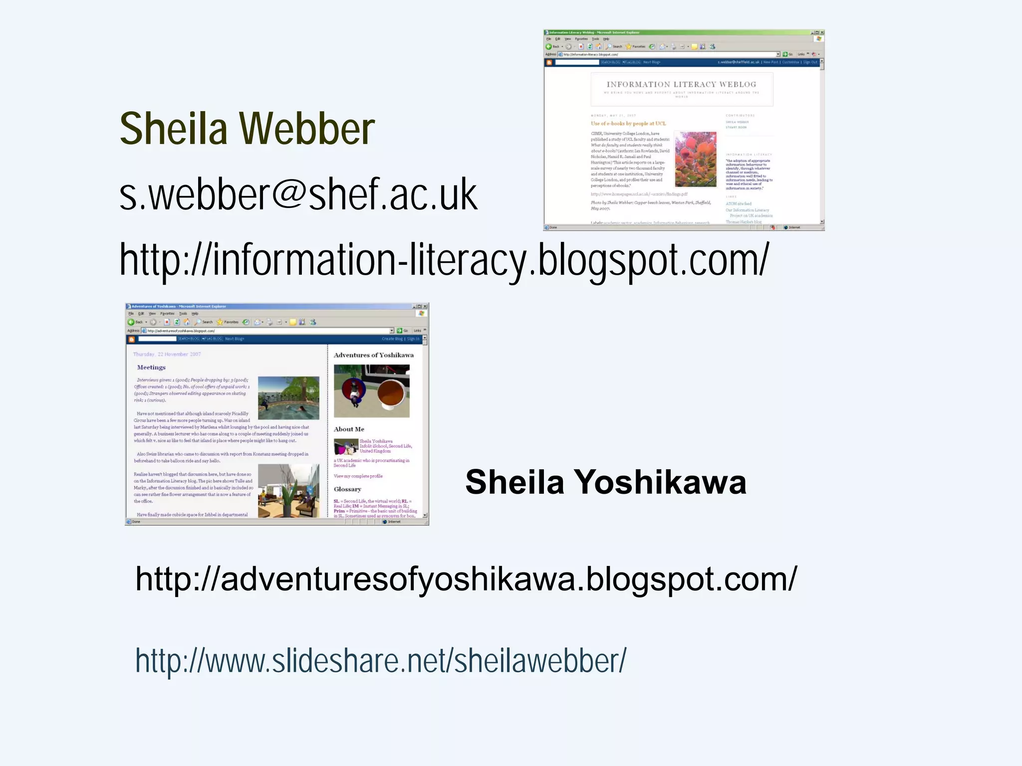 Collaborating in Second Life