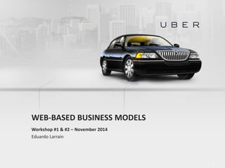 Eduardo Larrain - Linkedin - Website 
WEB-BASED BUSINESS MODELS 
Workshop #1 & #2 – November 2014 
Eduardo Larrain 
1  