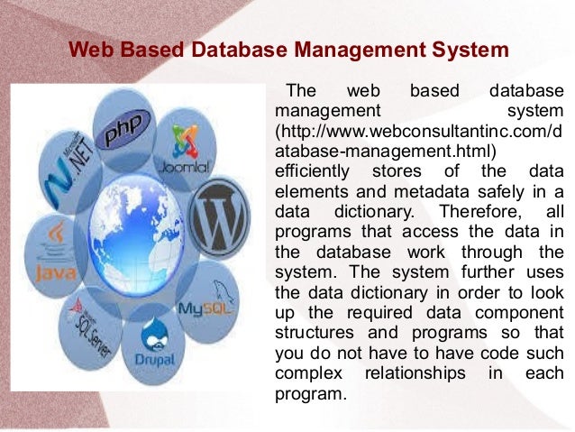 Web Based Database Management – Meaning and Functions