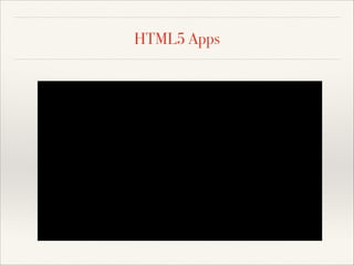 HTML5 Apps

 