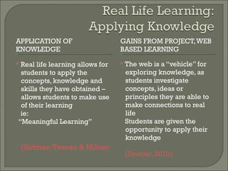Web based project based learning | PPT