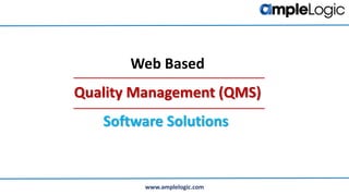 Web based QMS system | PPTX