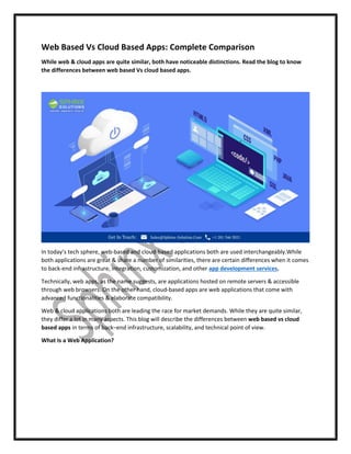 Web Based Vs Cloud Based Apps Complete Comparison Pdf Web Based Vs Cloud Based Apps Complete Comparison Pdf