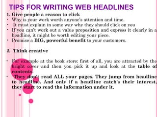 Web based writing..