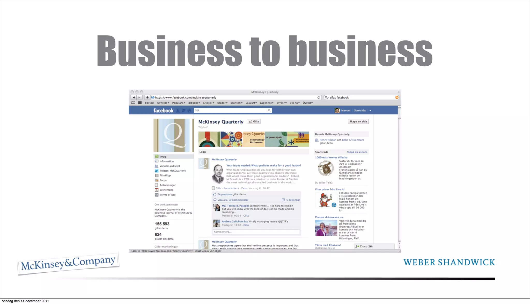 Business to business




onsdag den 14 december 2011
 