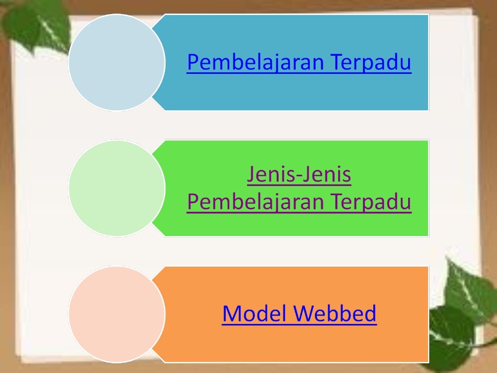  pembelajaran  terpadu model  Webbed 