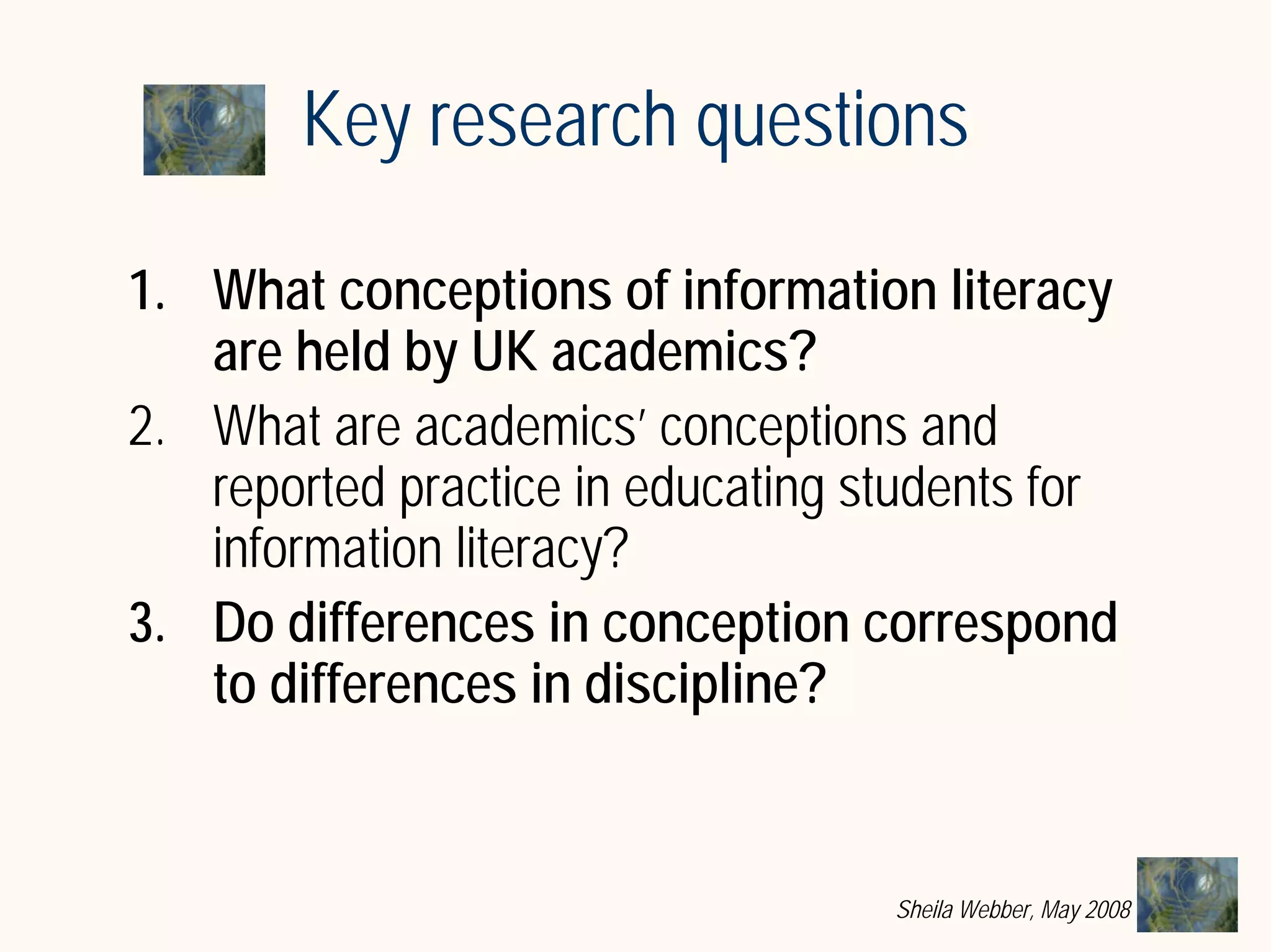 What does Information Literacy mean? Some examples from different disciplines