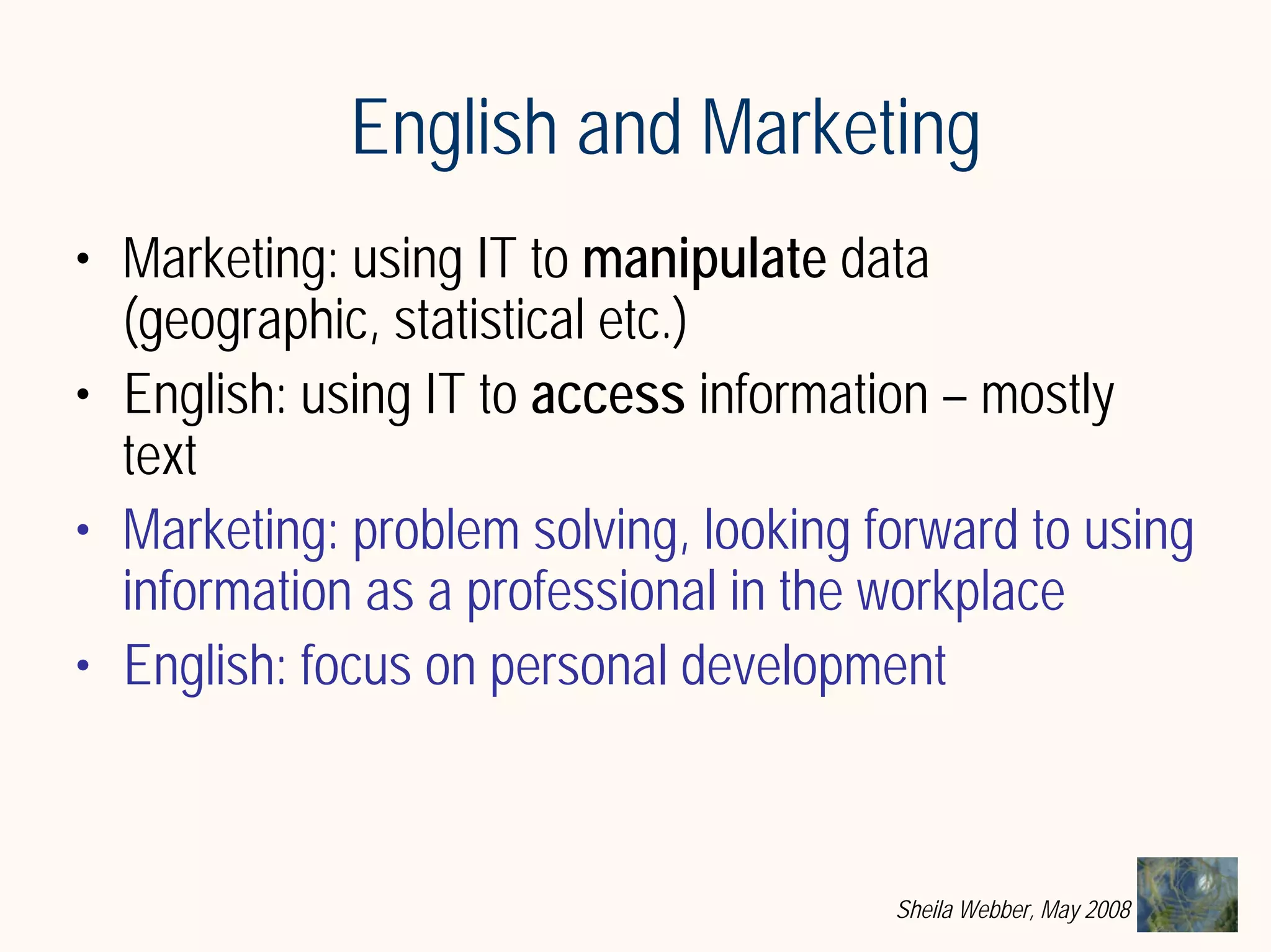 What does Information Literacy mean? Some examples from different disciplines