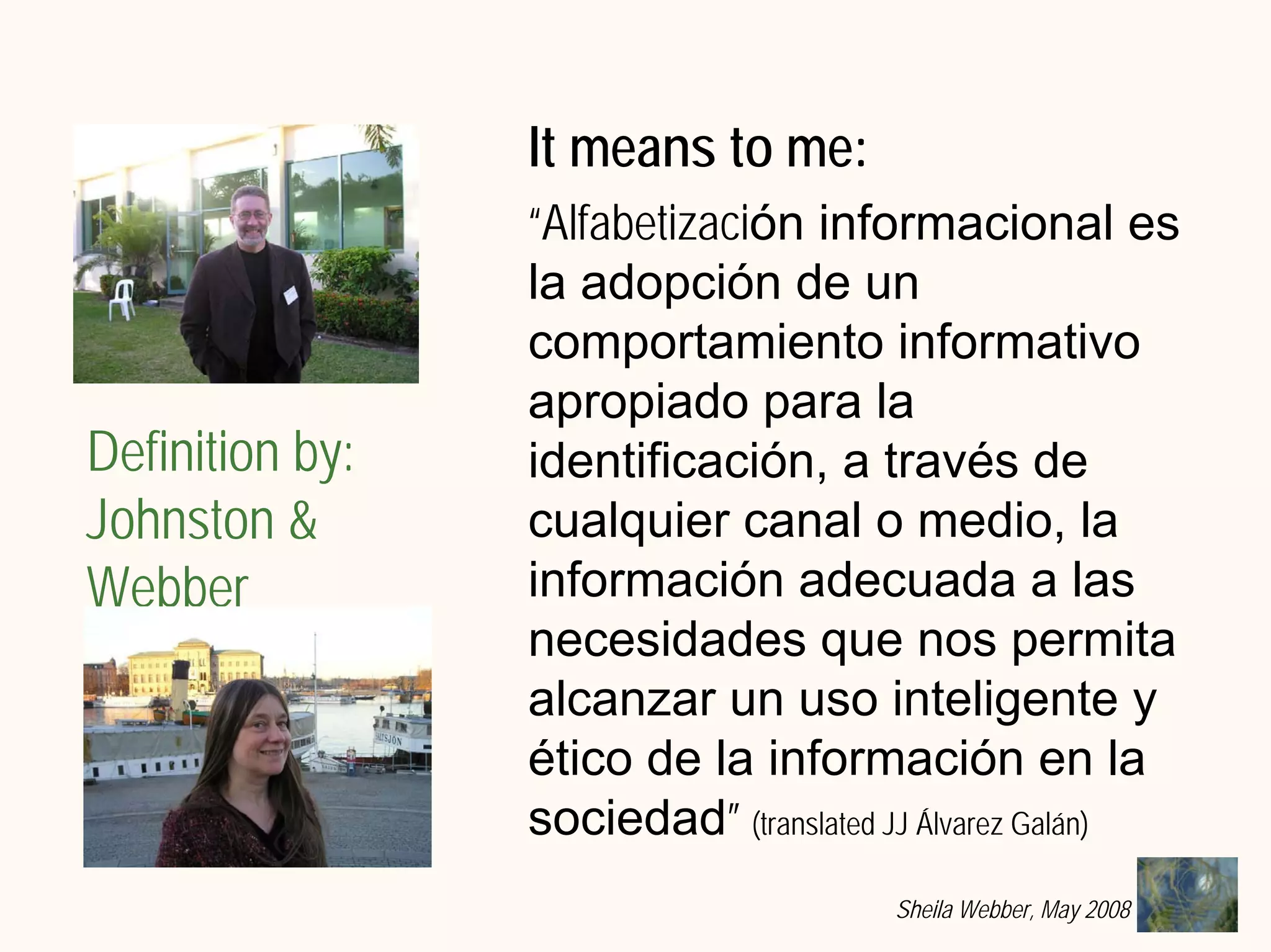 What does Information Literacy mean? Some examples from different disciplines