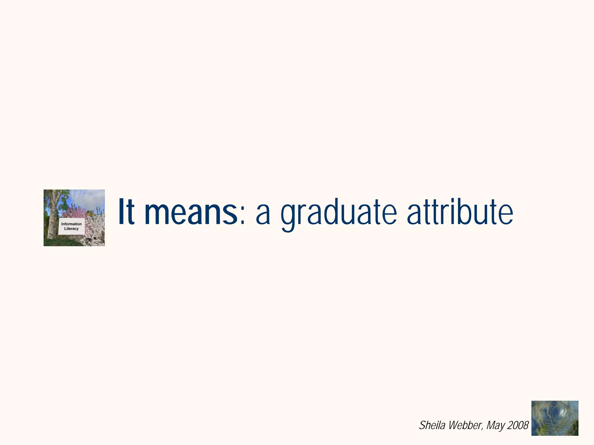 What does Information Literacy mean? Some examples from different disciplines