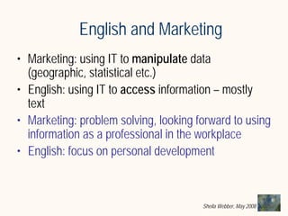 What does Information Literacy mean? Some examples from different disciplines