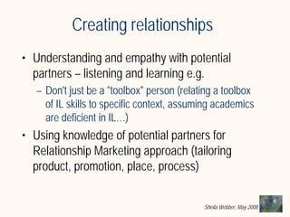 What does Information Literacy mean? Some examples from different disciplines