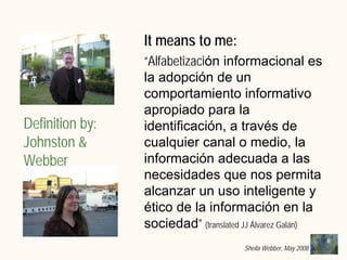 What does Information Literacy mean? Some examples from different disciplines