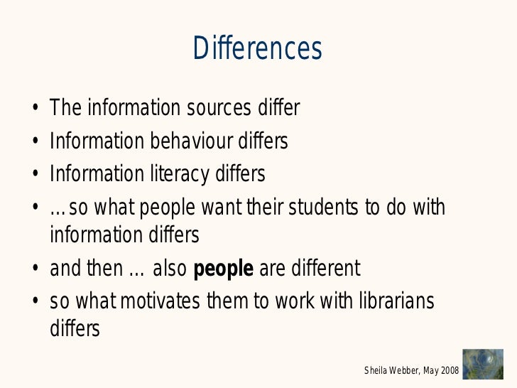 information literacy examples