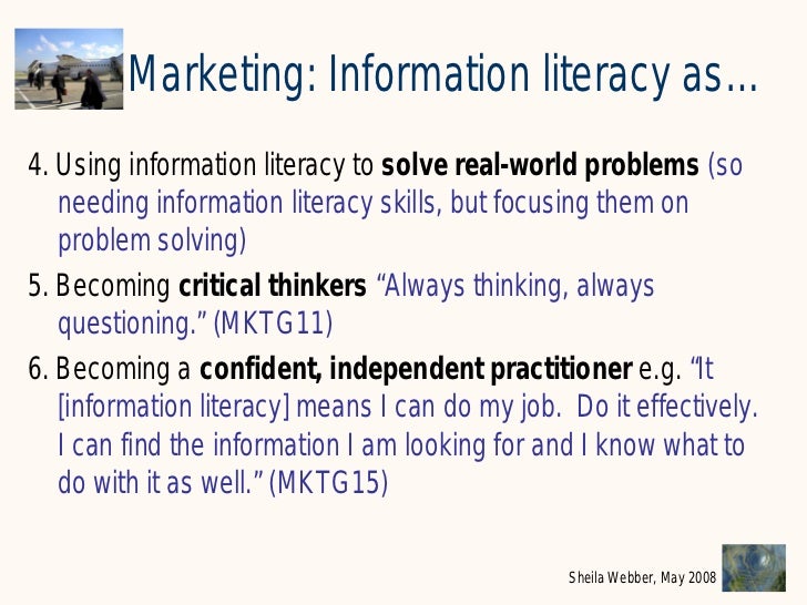 information literacy examples