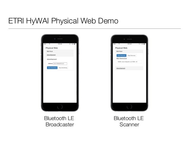 Web Bluetooth Api 와 Physical Web