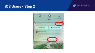 @UriShaked
iOS Users - Step 2
 