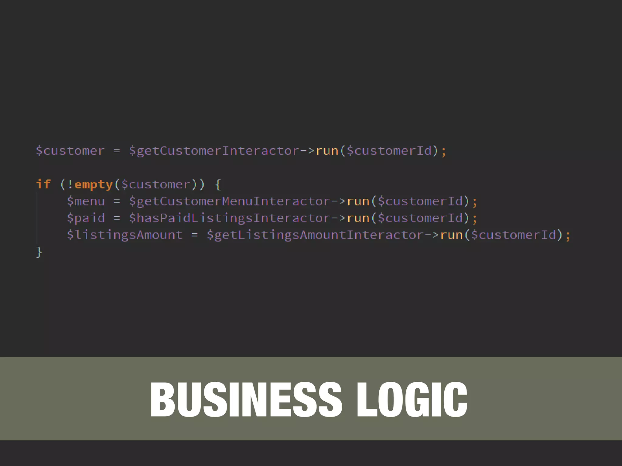 BUSINESS LOGIC 
 