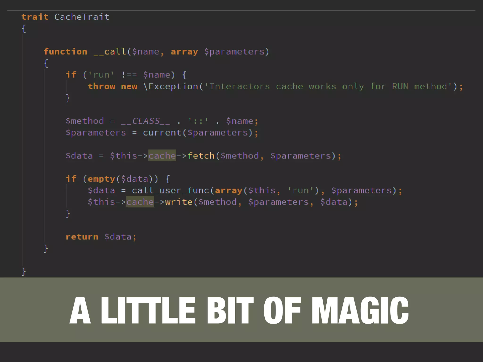 A LITTLE BIT OF MAGIC 
 