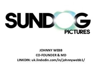 JOHNNY WEBB 
CO-FOUNDER & MD 
LINKDIN: uk.lindedin.com/in/johnnywebb1/ 
 
