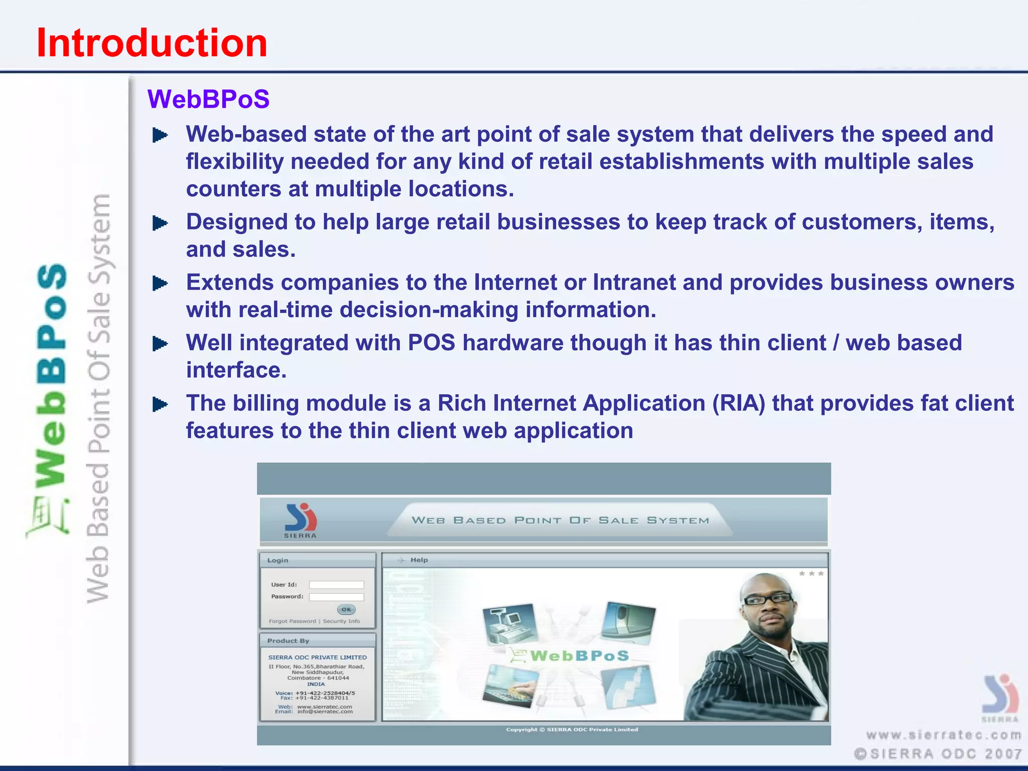 Web Based Point of Sale System – WebBPoS | PPT | Internet | Computing